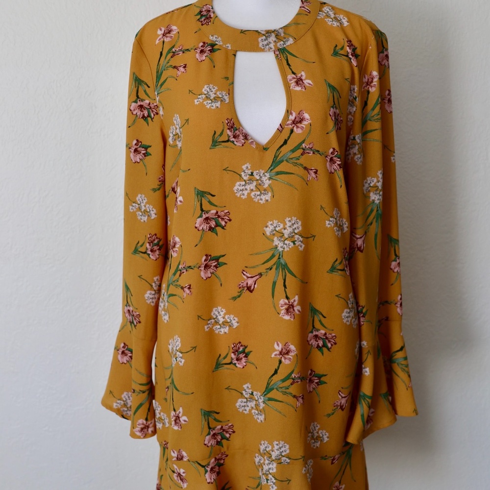 Mustard Floral Tunic